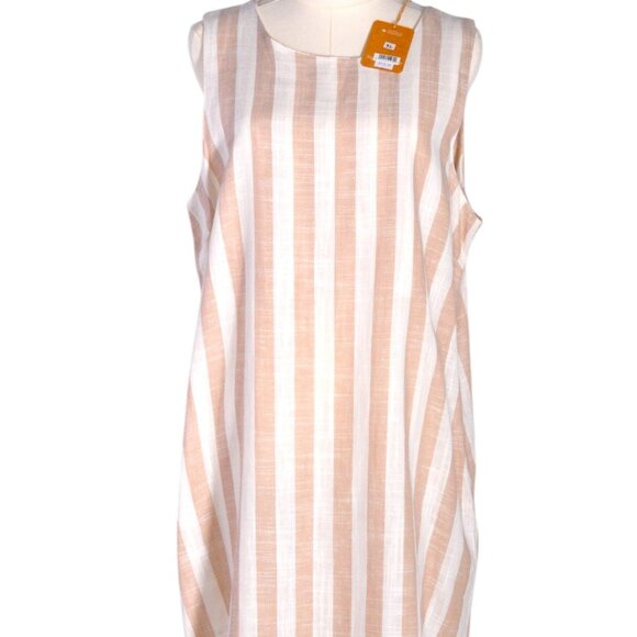 DKR Vertical Stripe Sleeveless Dress - Picture 1 of 2